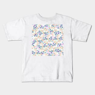 Sweet Colorful Ditsy Floral Pattern Kids T-Shirt